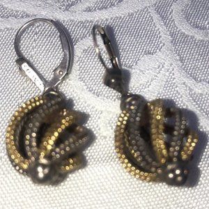 Lagos Gold and Silver Dangling earrings